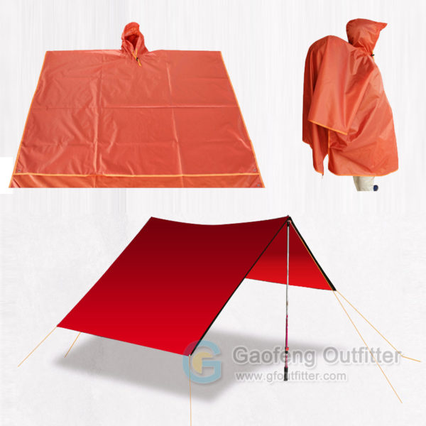 Waterproof Raincoat Shelter Tarp Beach Blanket 3 In 1